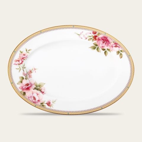  Đĩa Oval cỡ nhỏ (SM) dài 31,2cm sứ xương | Hertford 4861L - 97245 