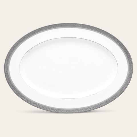  Đĩa Oval cỡ vừa (MD) dài 36,8cm sứ xương | Summit Platinum 4919L - 97244 