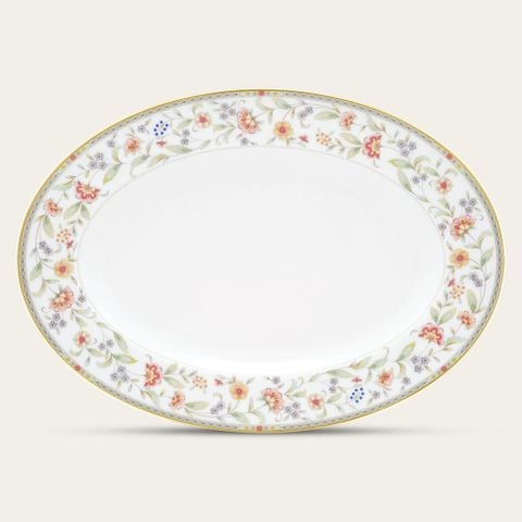  Đĩa Oval cỡ vừa (MD) dài 36,8cm sứ xương | Primrose 4909L - 97244 