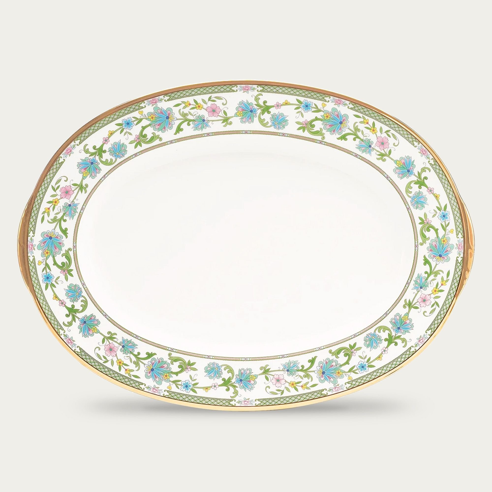  Đĩa Oval cỡ lớn (LG) dài 42,5cm sứ xương Nhật Bản | Yoshino 9983J - 59543 
