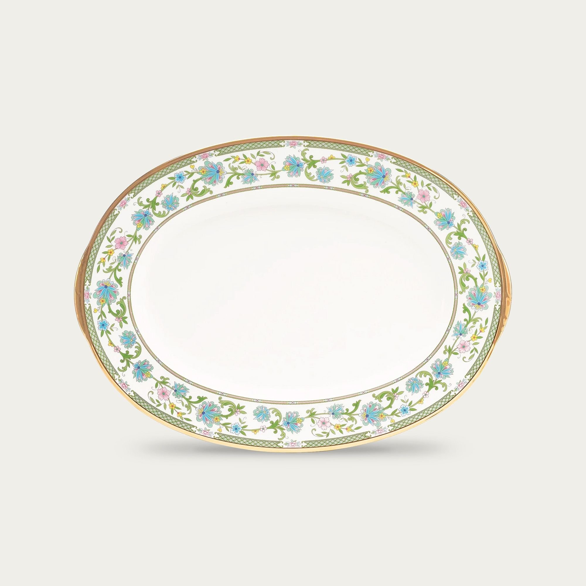  Đĩa Oval cỡ nhỏ (SM) dài 32cm sứ xương Nhật Bản | Yoshino 9983J - 59545 