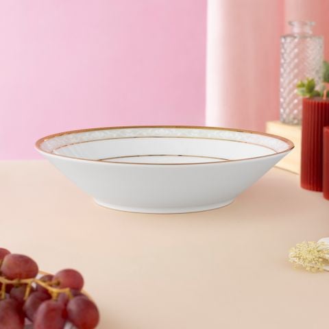  Bát (tô) đa năng 19cm dung tích 600ml đựng soup, đồ chiên xào sứ trắng | Hampshire Gold 4335L - 91997 