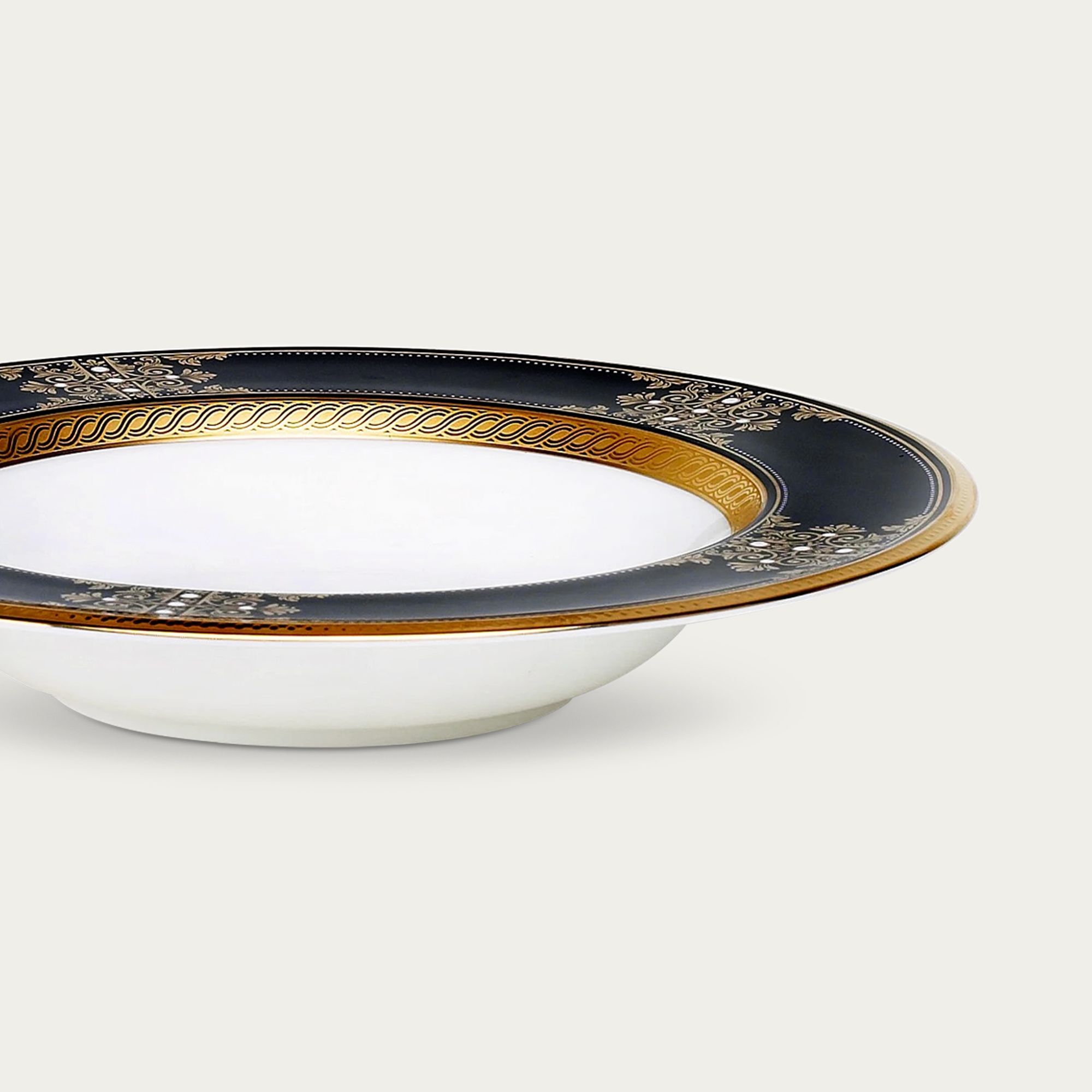  Đĩa sâu lòng 21,6cm dung tích 330ml sứ xương Nhật Bản | Evening Majesty 4818J - 59597 