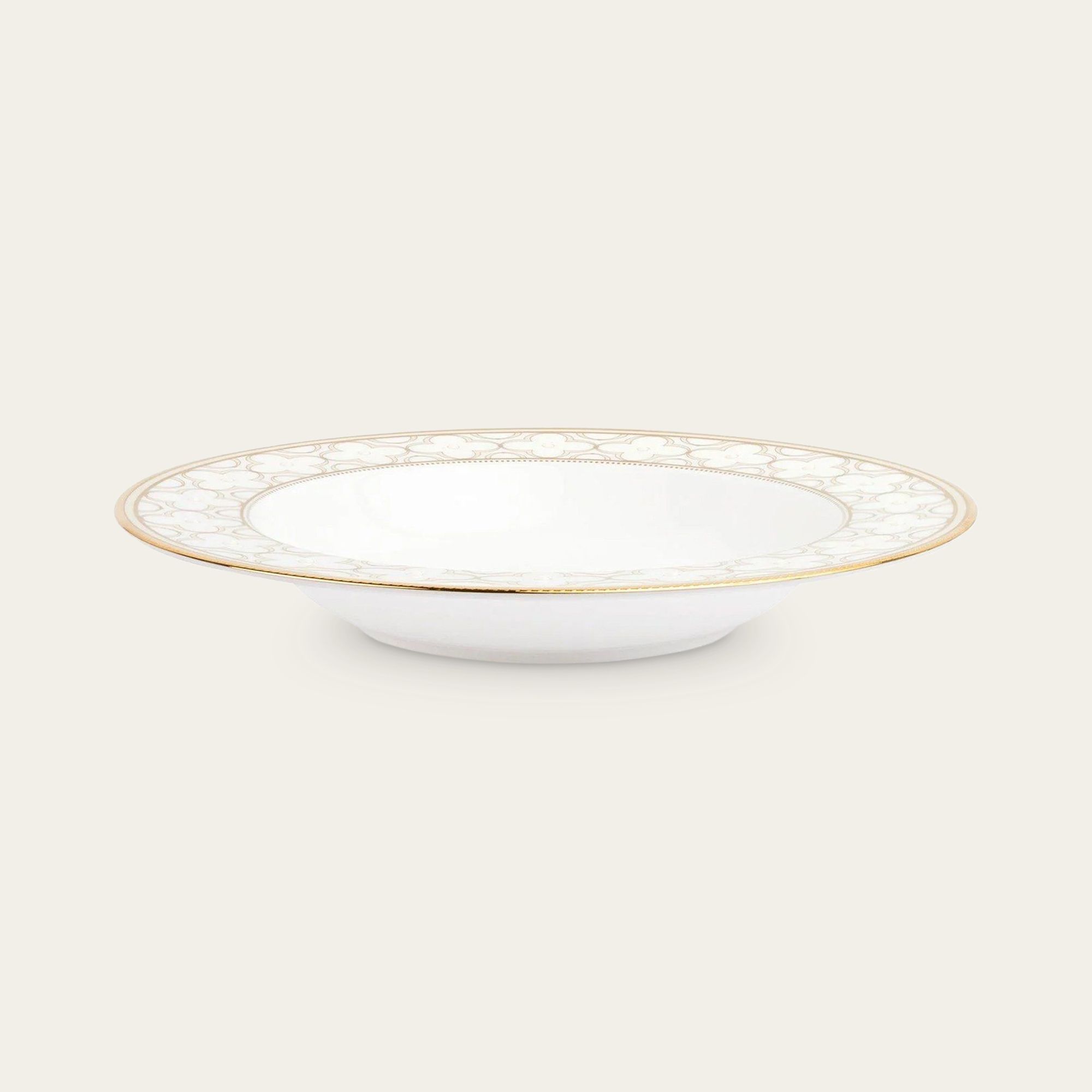  Đĩa sâu lòng 21,4cm dung tích 300ml sứ xương | Trefolio Gold 4945L - 97207 