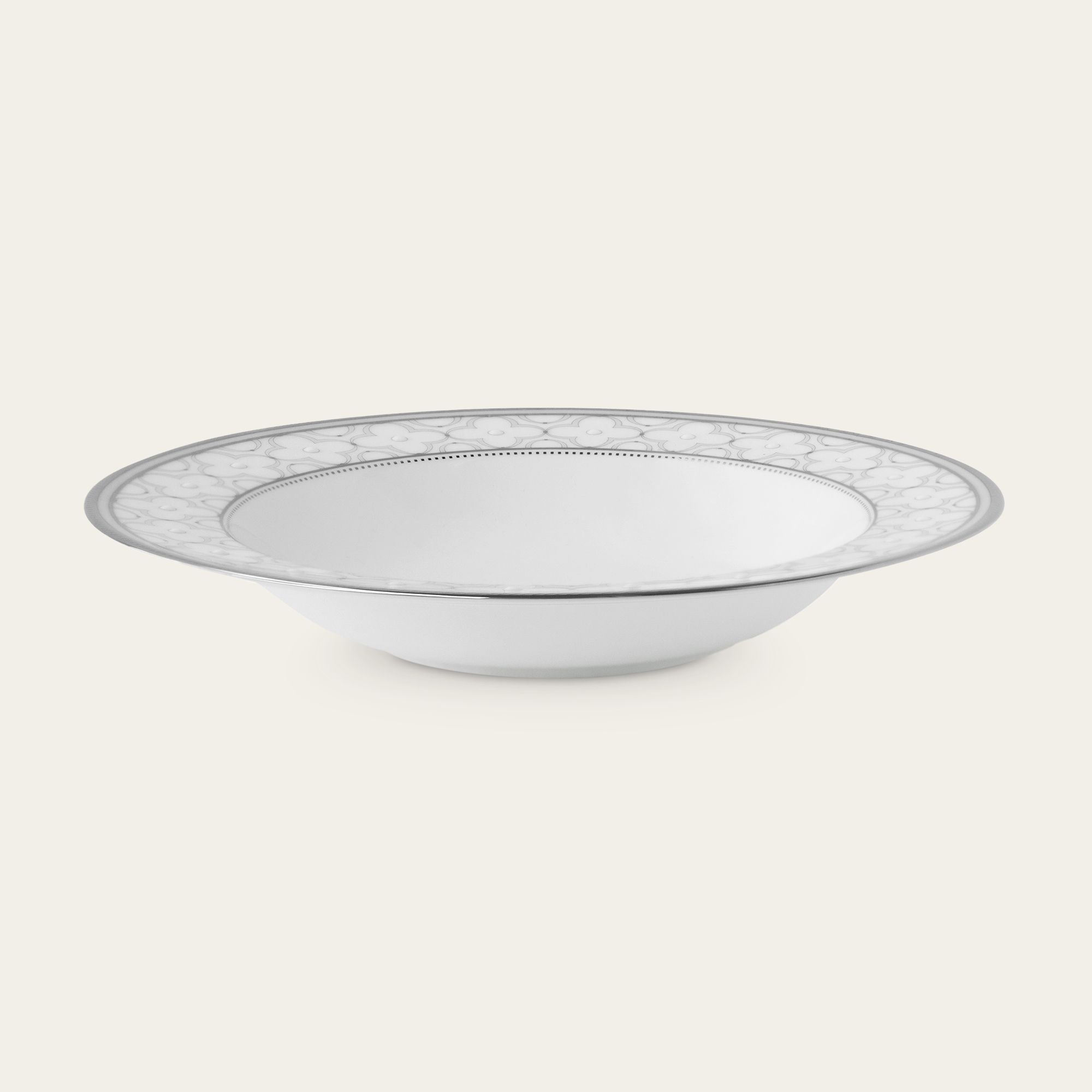  Đĩa sâu lòng cỡ vừa 24,7cm dung tích 430ml sứ xương | Trefolio Platinum 4957L - 93898 