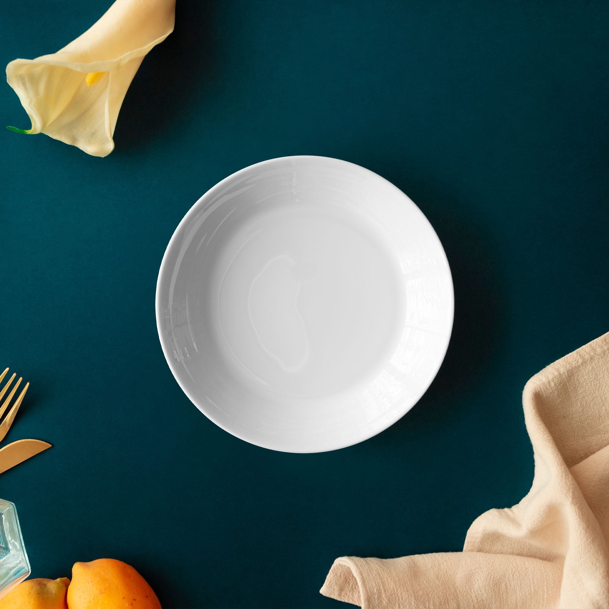  Đĩa sâu lòng đường kính 14cm dung tích 190ml sứ xương | Conjunto 4943L - 93916 