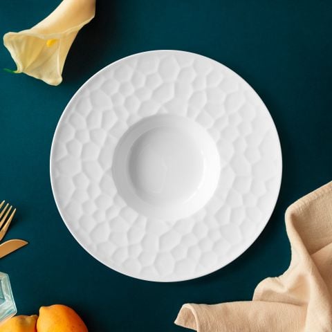  Đĩa sâu lòng viền rộng 28cm dung tích 225ml sứ xương | Conjunto 4943L - 93998 