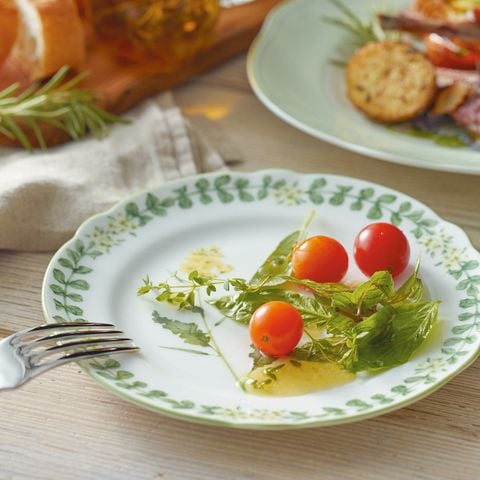  Đĩa tròn cỡ vừa đường kính 18,9cm sứ xương | English Herbs 4942L - 97815 