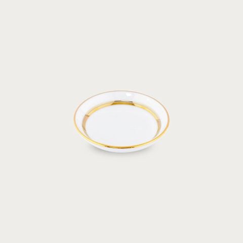  Đĩa tròn 9,8cm đựng nước chấm, gia vị sứ trắng | Gloria L553L - 91419 
