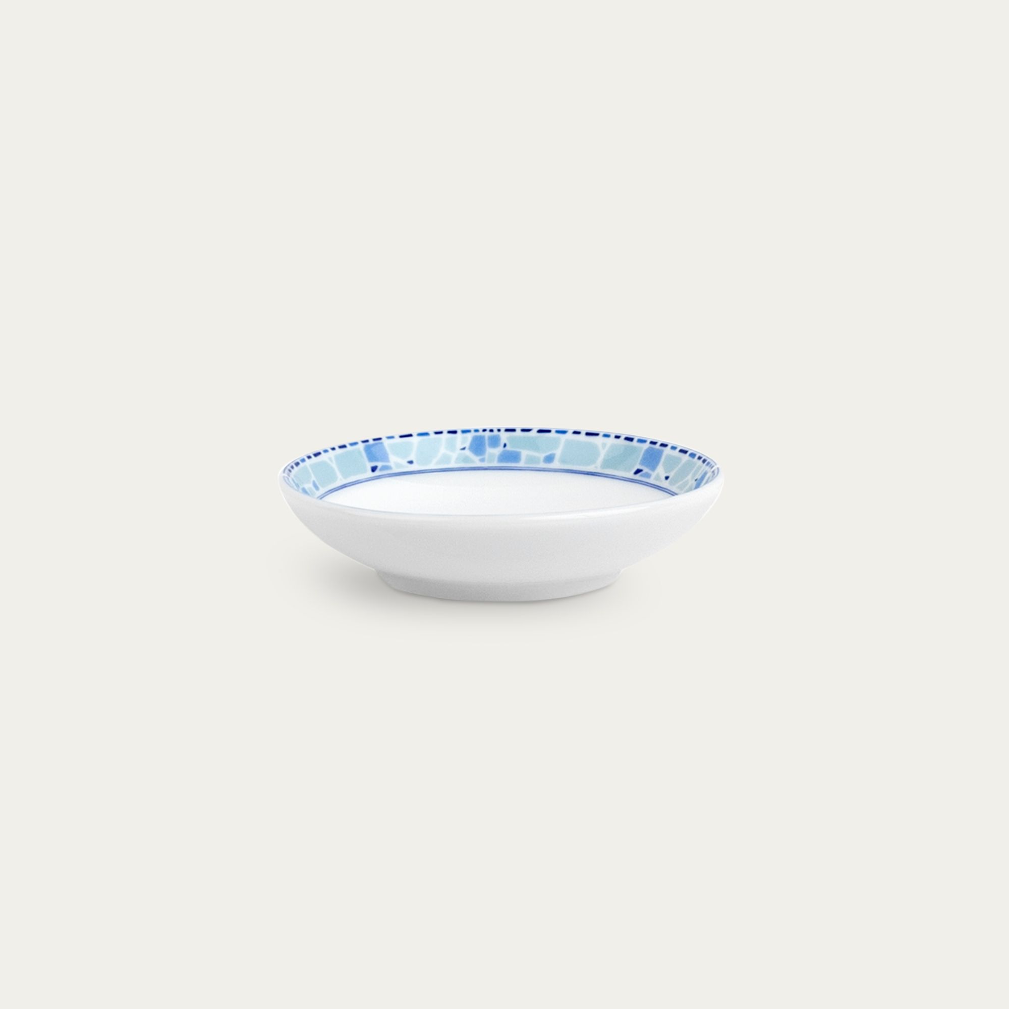  Đĩa tròn 9,8cm đựng nước chấm, gia vị sứ trắng | Aegean Dreams 1740L - 91419 