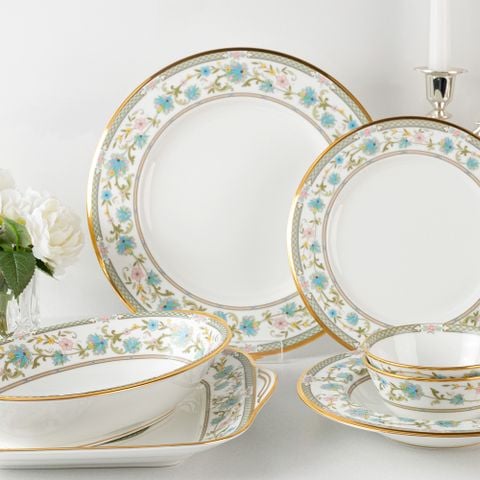  Đĩa tròn cỡ lớn đường kính 27,6cm sứ xương Nhật Bản | Yoshino 9983J - 59520 