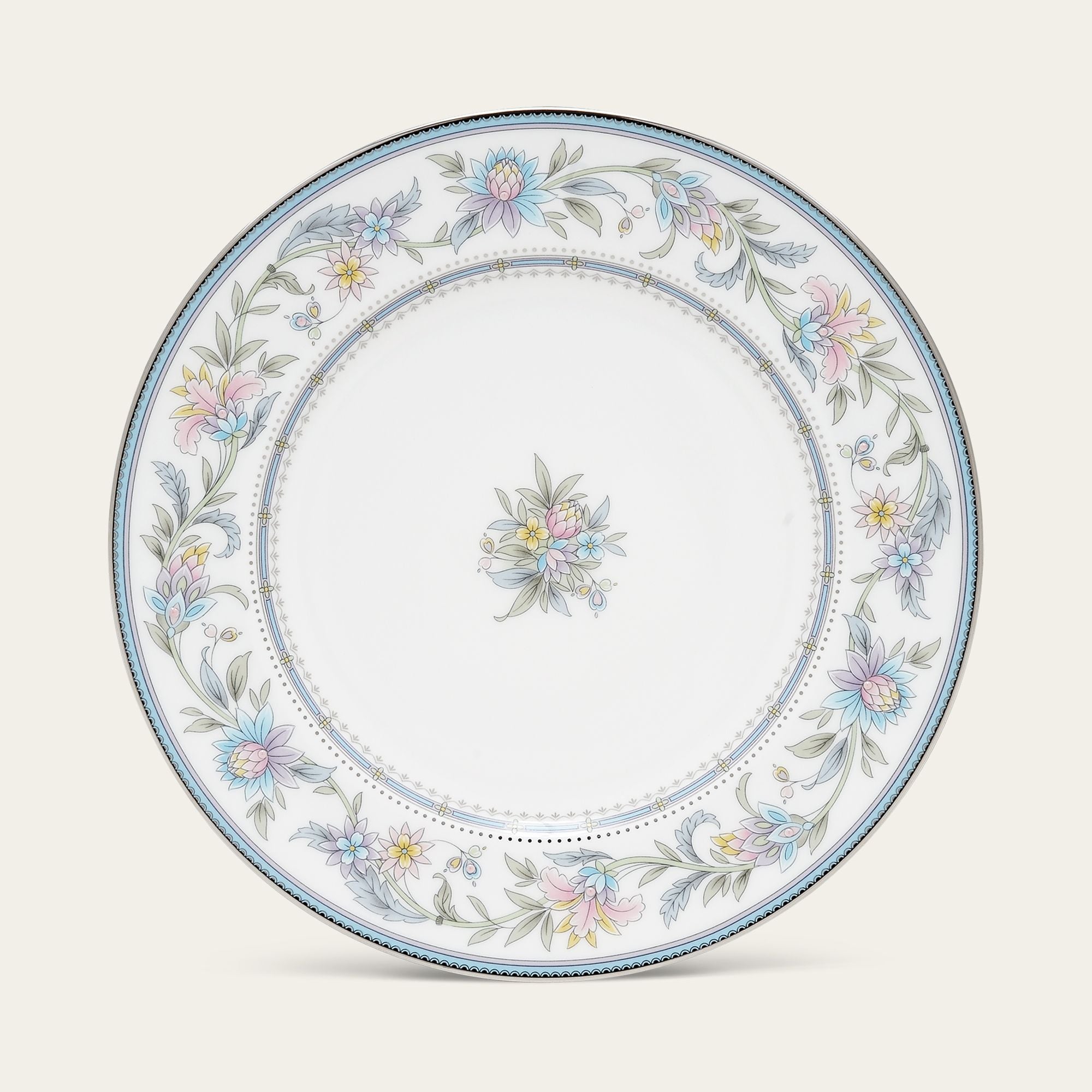  Đĩa tròn cỡ lớn đường kính 27cm sứ xương | Jardin Fleuri 4910L - 97220 