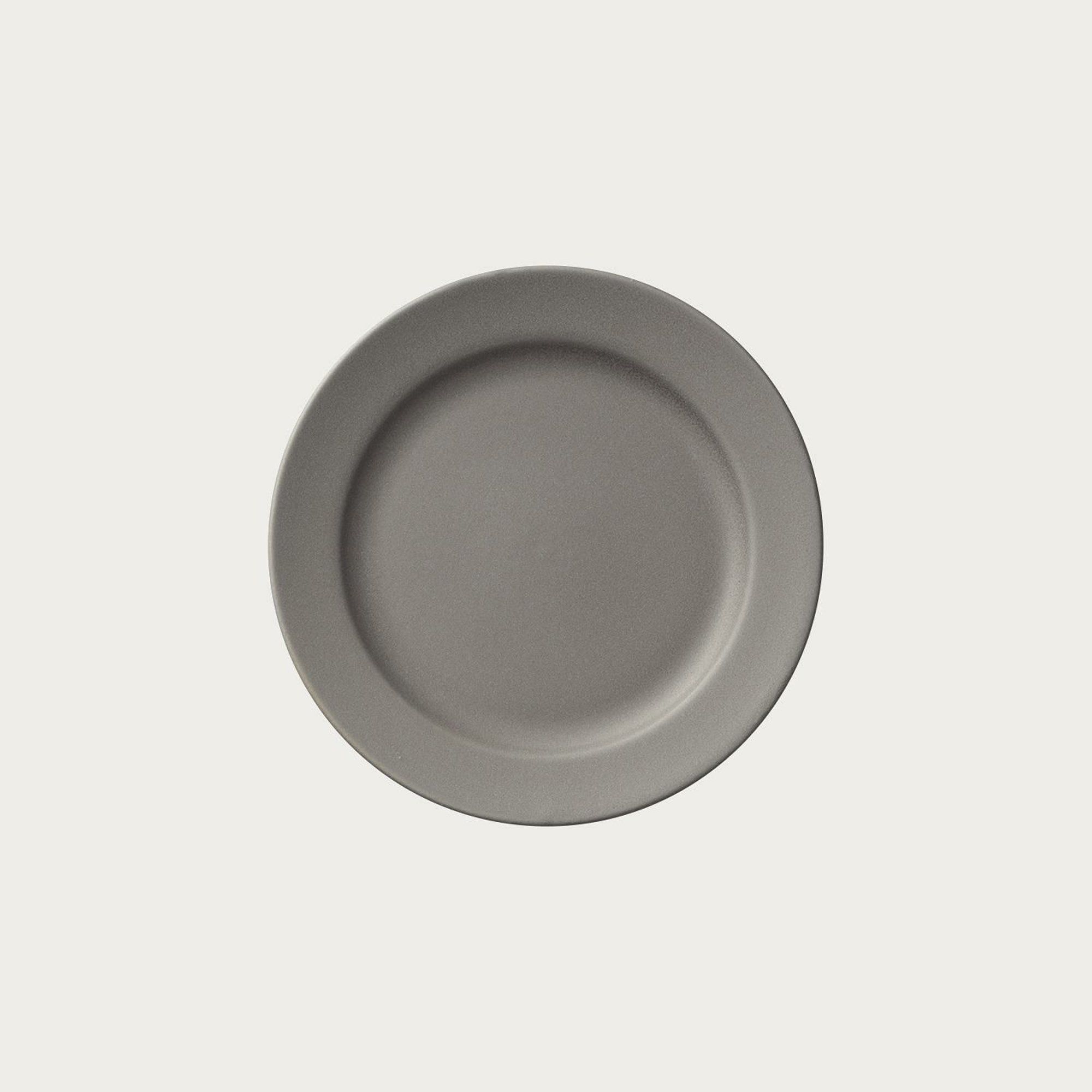  Đĩa tròn cỡ nhỏ đường kính 14cm màu xám sứ trắng Nhật Bản | Resta 1762-C - 11704C 