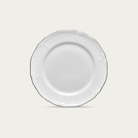 Đĩa tròn cỡ nhỏ đường kính 16,5cm sứ trắng | Princess Bouquet Platinum 1661L - 94414 