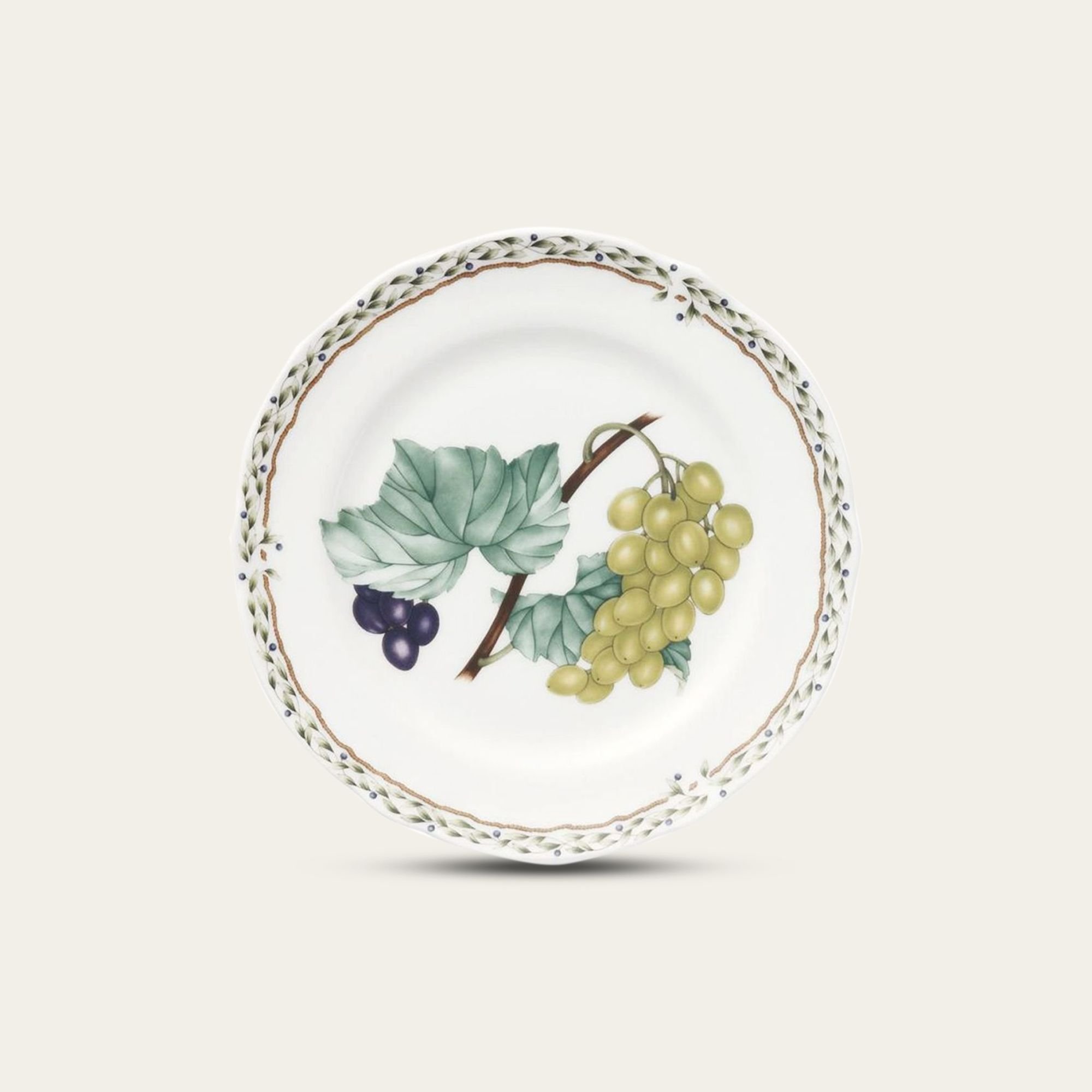  Đĩa tròn cỡ nhỏ đường kính 17cm lót bát (chén) cơm sứ xương | Orchard Garden 4911L - 97812 