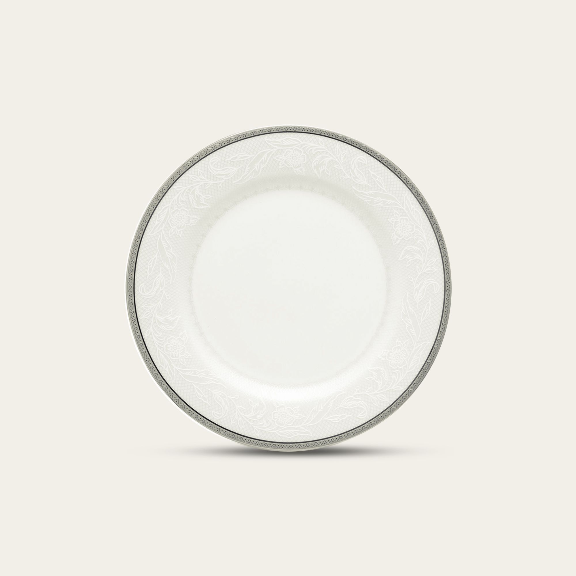  Đĩa tròn cỡ nhỏ đường kính 16,2cm lót bát (chén) cơm sứ trắng | Flanders Platinum 1715L - 91312 