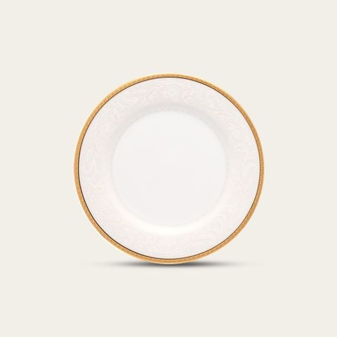  Đĩa tròn cỡ nhỏ đường kính 16,2cm lót bát (chén) cơm sứ trắng | Flanders Gold 1714L - 91312 