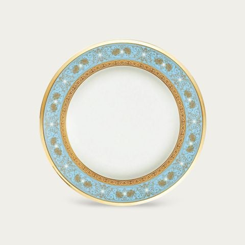  Đĩa tròn cỡ vừa đường kính 21,8cm sứ xương Nhật Bản | Georgian Turquoise 4857J - 59511 