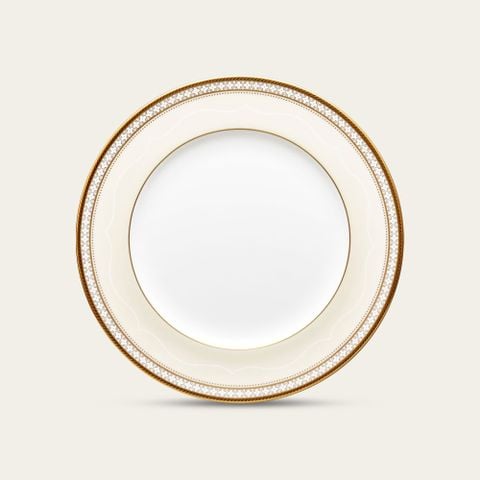  Đĩa tròn cỡ vừa đường kính 21,9cm sứ xương | Trefolio Gold 4945L - 97311 