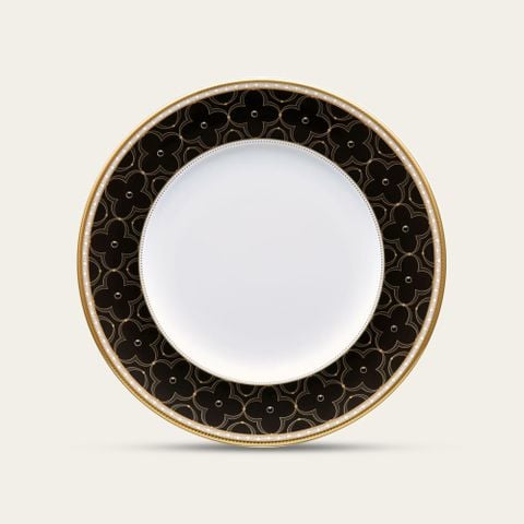  Đĩa tròn cỡ vừa (đặc biệt - Đen) đường kính 24,5cm sứ xương | Trefolio Gold 4945-1L - 97316 