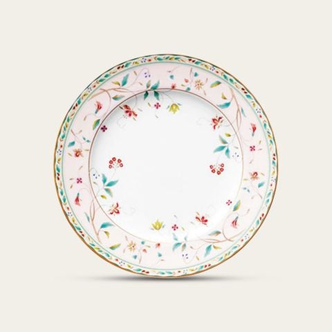  Đĩa tròn cỡ vừa đường kính 21,2cm sứ xương | Hana Sarasa 4409-5L - 97211 