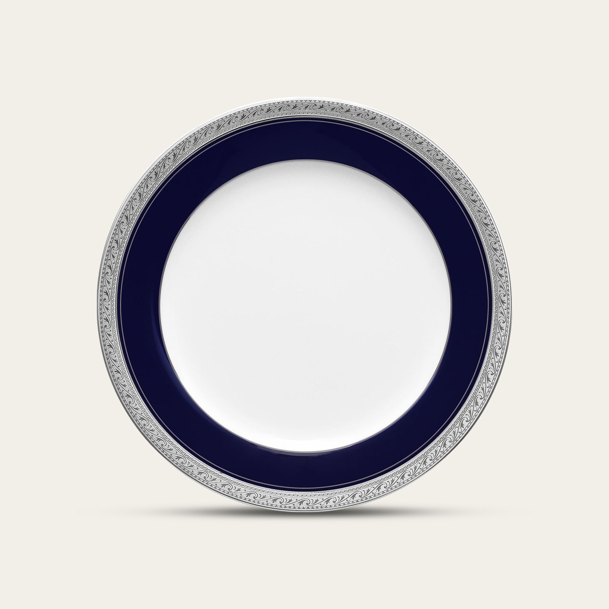  Đĩa tròn cỡ vừa đường kính 21,1cm sứ trắng | Crestwood Cobalt Platinum 4170L - 91311 