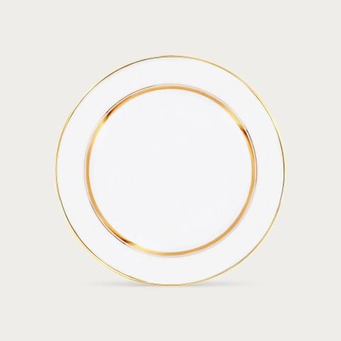  Đĩa tròn cỡ vừa đường kính 21,1cm sứ trắng | Gloria L553L - 91311 