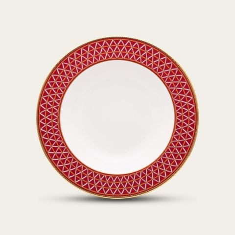  Đĩa tròn cỡ vừa đường kính 21,9cm sứ xương | Crochet 4966L - 97311 