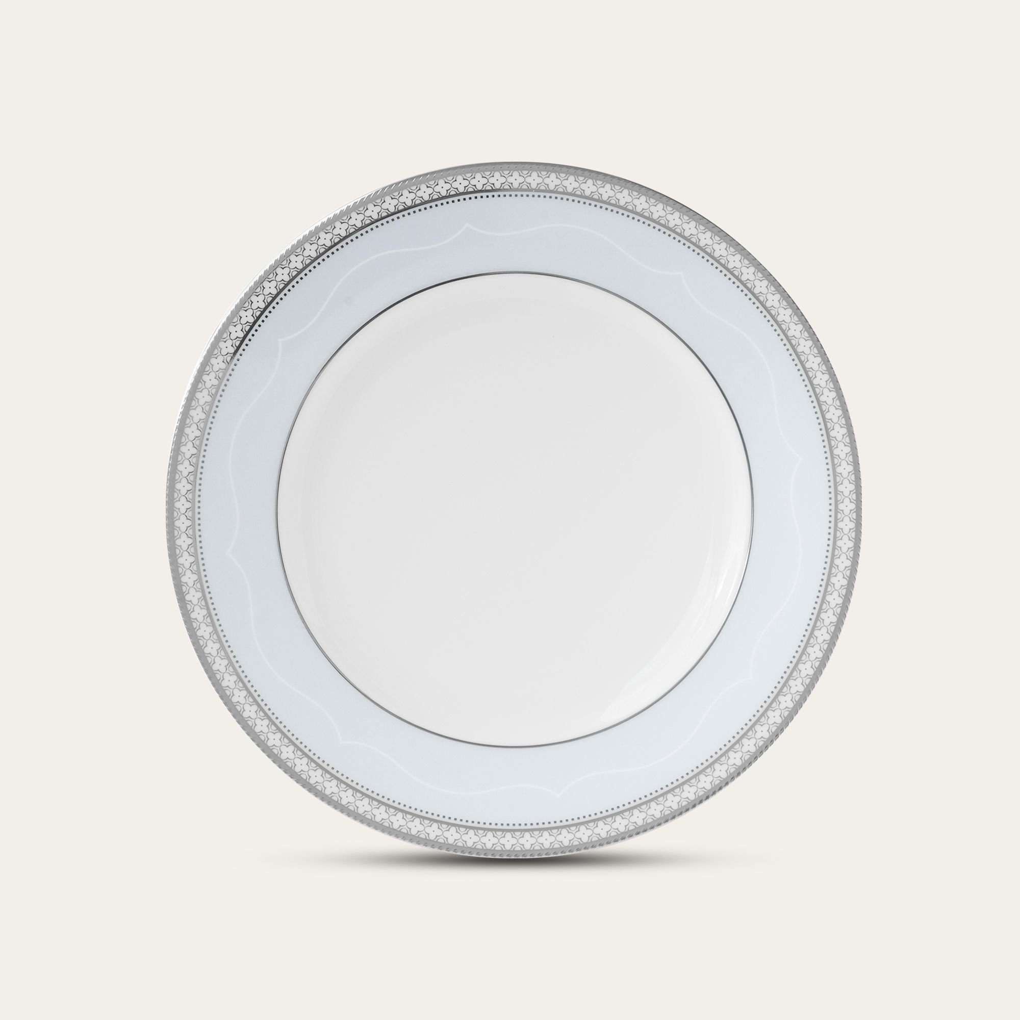  Đĩa tròn cỡ vừa đường kính 21,9cm sứ xương | Trefolio Platinum 4957L - 97311 