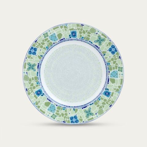  Đĩa tròn cỡ vừa đường kính 21cm sứ trắng | Aegean Dreams 1740L - 91011 