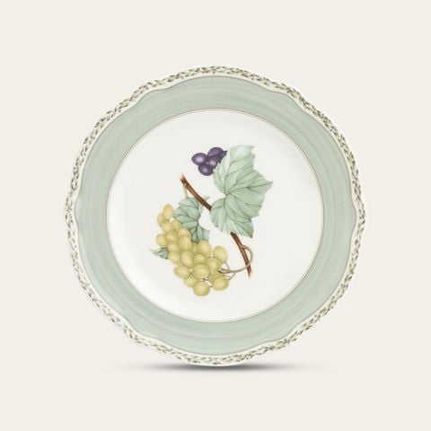  Đĩa tròn cỡ vừa màu xanh đường kính 22cm sứ xương | Orchard Garden 4911-1L - 97811 