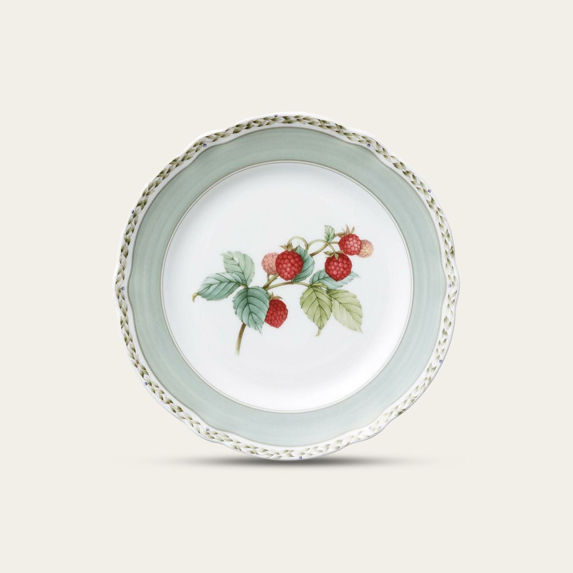  Đĩa tròn cỡ vừa màu xanh đường kính 18,9cm sứ xương | Orchard Garden 4911-1L - 97815 