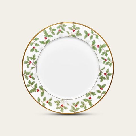  Đĩa tròn cỡ vừa đường kính 21,1cm sứ trắng | Holly & Berry G 4173L - 91311 
