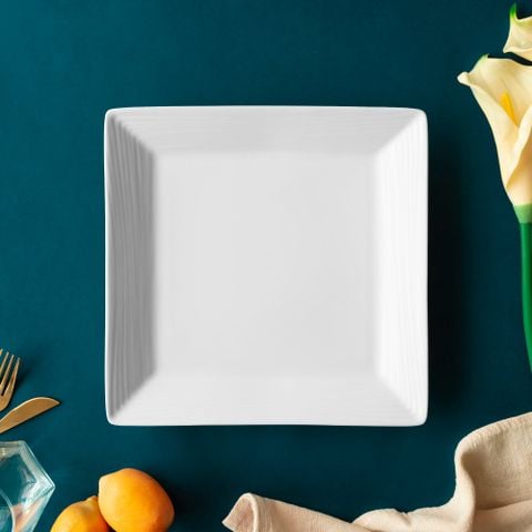  Đĩa vuông cỡ vừa cạnh dài 22,5cm sứ xương | Conjunto 4943L - 93935 