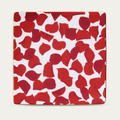  Đĩa vuông cỡ lớn cạnh dài 26,5cm sứ xương | Rosa Rossa 4954L - T50951A 