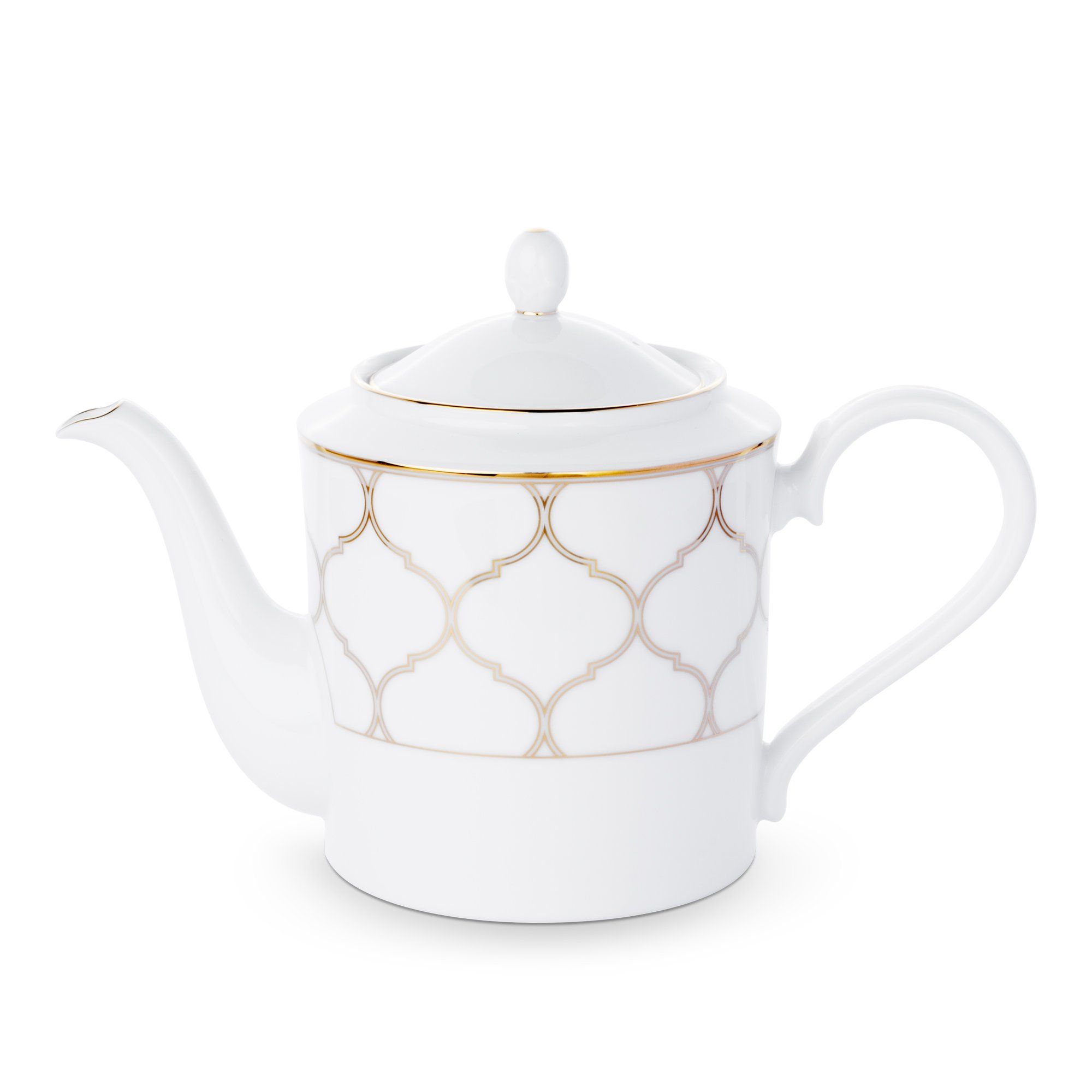  Bình trà có dung tích 1.500ml sứ trắng | Eternal Palace Gold 1728L-91023 