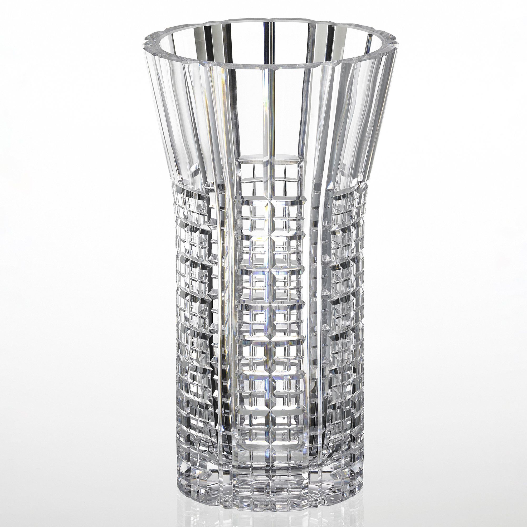  Bình hoa (lọ hoa) pha lê cao 27cm miệng loe | Kagami Crystal F450 - 584 
