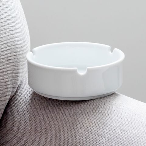  Gạt tàn thuốc lá đường kính 9,3cm sứ trắng | Art Stage 3-753L - 96790 