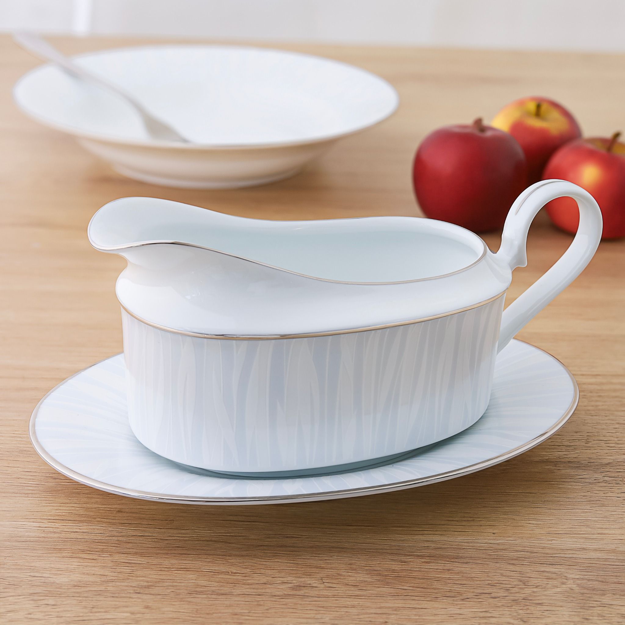  Bộ đĩa ăn kiểu Âu 22 món (cho 6 người) sứ trắng | Glacier Platinum 1702L - D024AM 
