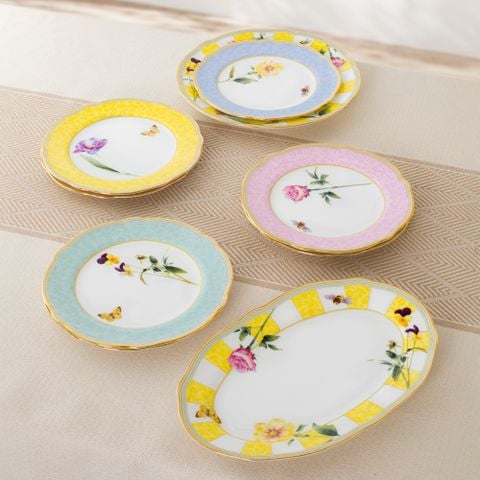  Đĩa Oval cỡ nhỏ (SM) dài 31cm sứ xương | Harvest Dream 4989L - 97845 