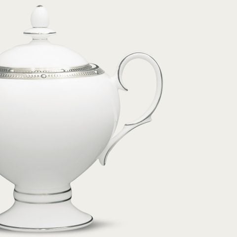  Bình (hũ) đường có nắp đậy dung tích 325ml sứ xương | Rochelle Platinum 4795L - 50727A 