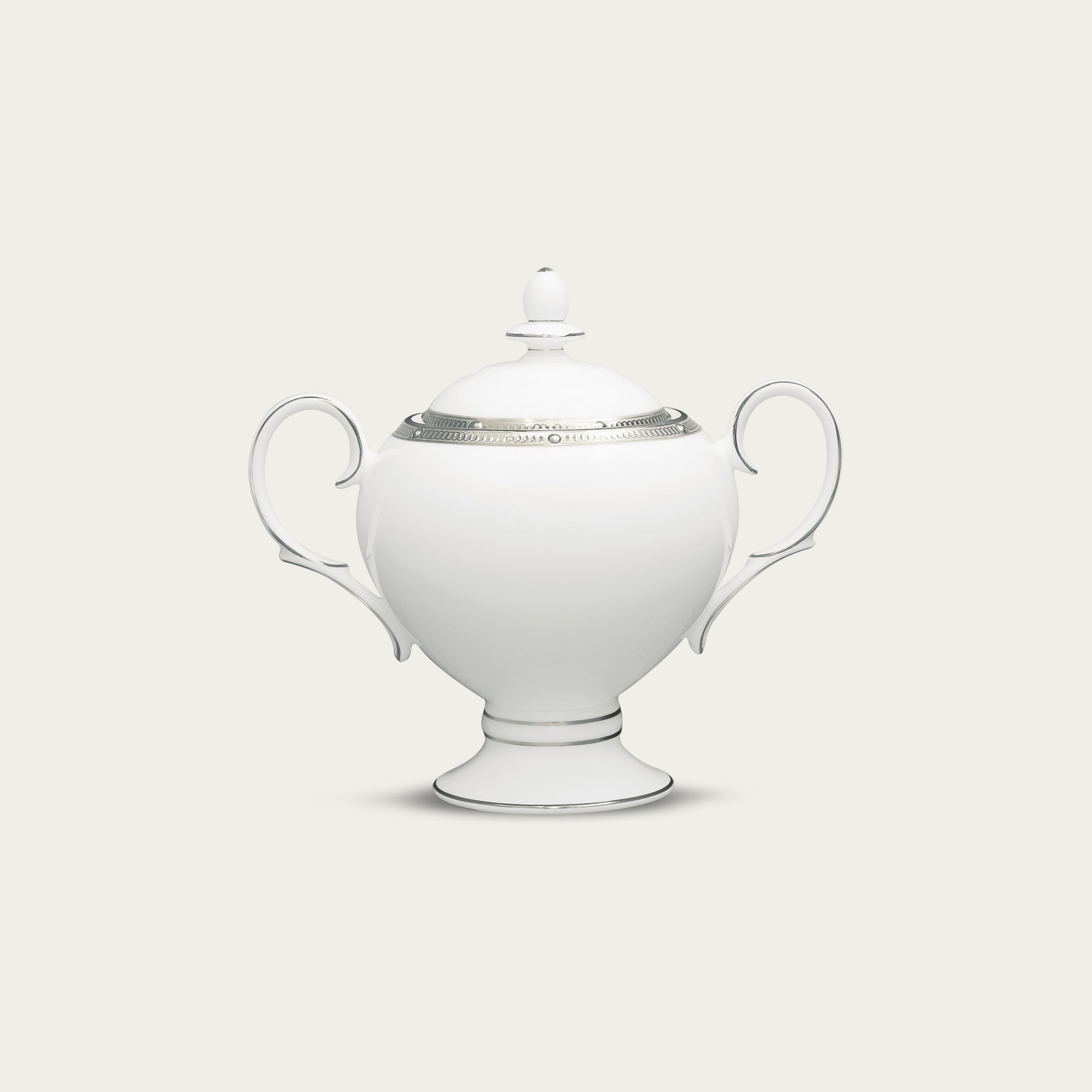 Bình (hũ) đường có nắp đậy dung tích 325ml sứ xương | Rochelle Platinum 4795L - 50727A 