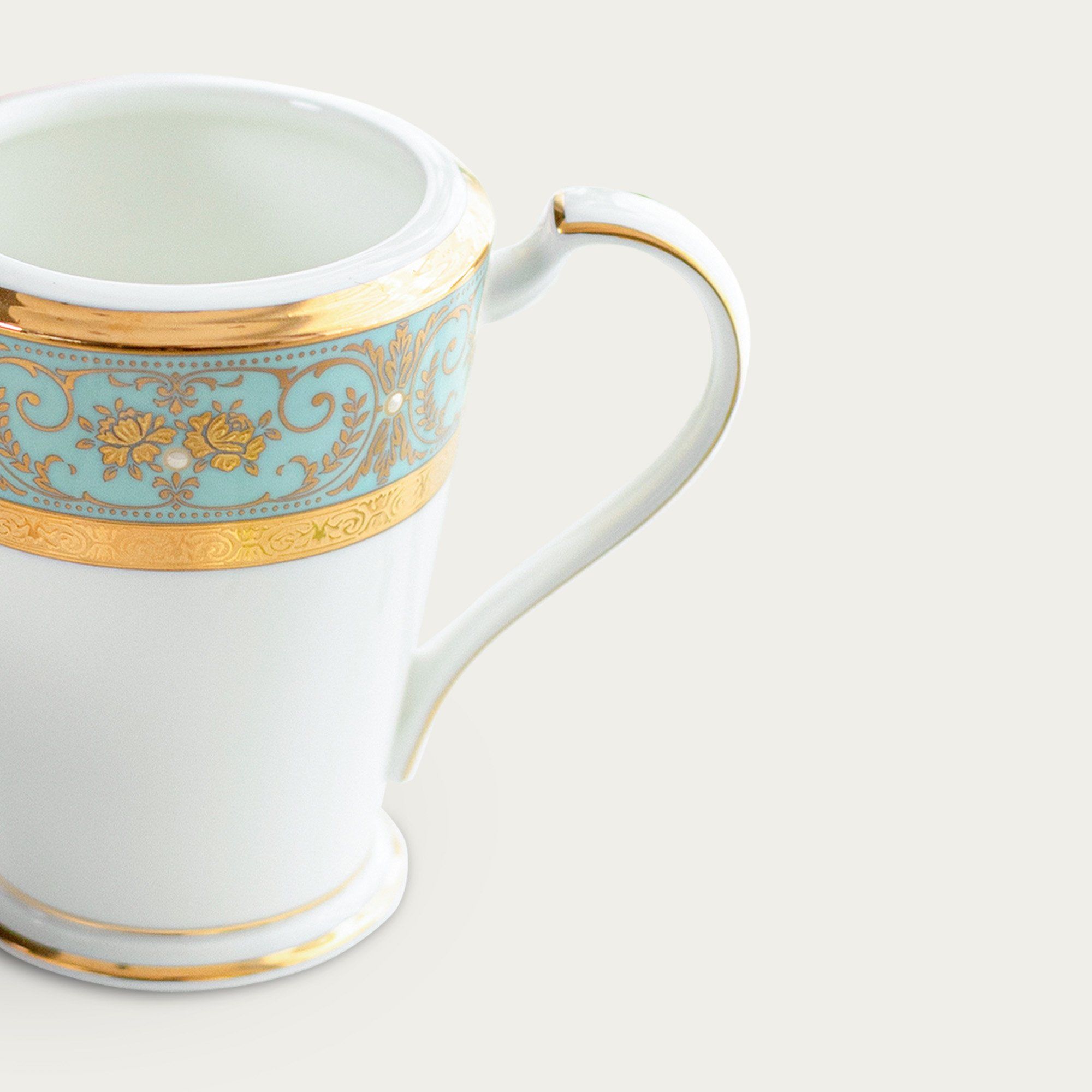  Bình (hũ) đựng sữa dung tích 290ml sứ xương Nhật Bản | Georgian Turquoise 4857J - 59528 