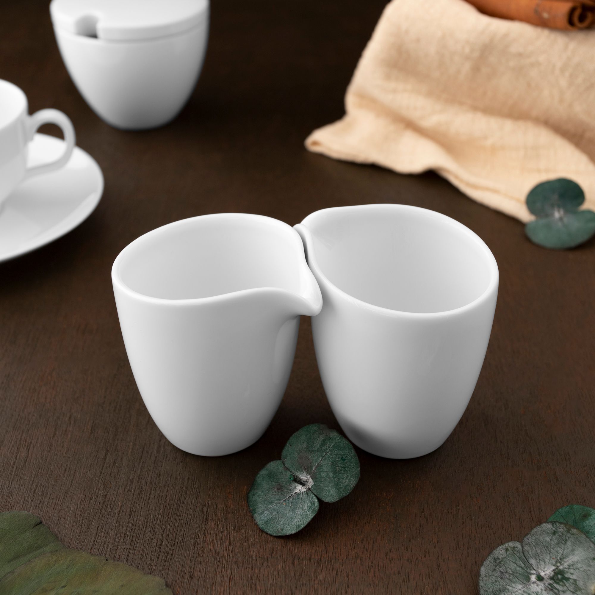  Bình (hũ) đựng sữa loại nhỏ dung tích 165ml sứ trắng | Art Stage 4257L - 91828 
