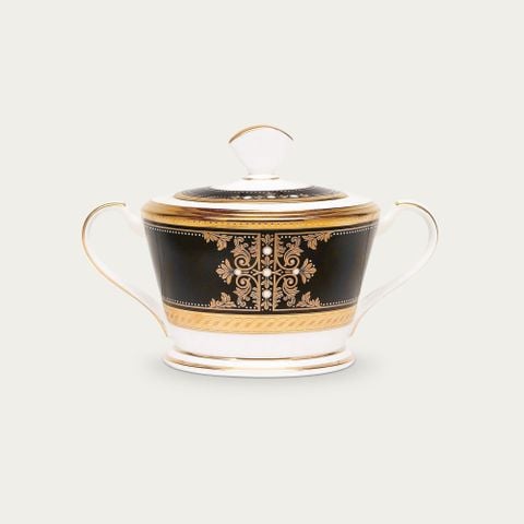  Bình (hũ) đường có nắp đậy dung tích 250ml sứ xương Nhật Bản | Evening Majesty 4818J - 59527 
