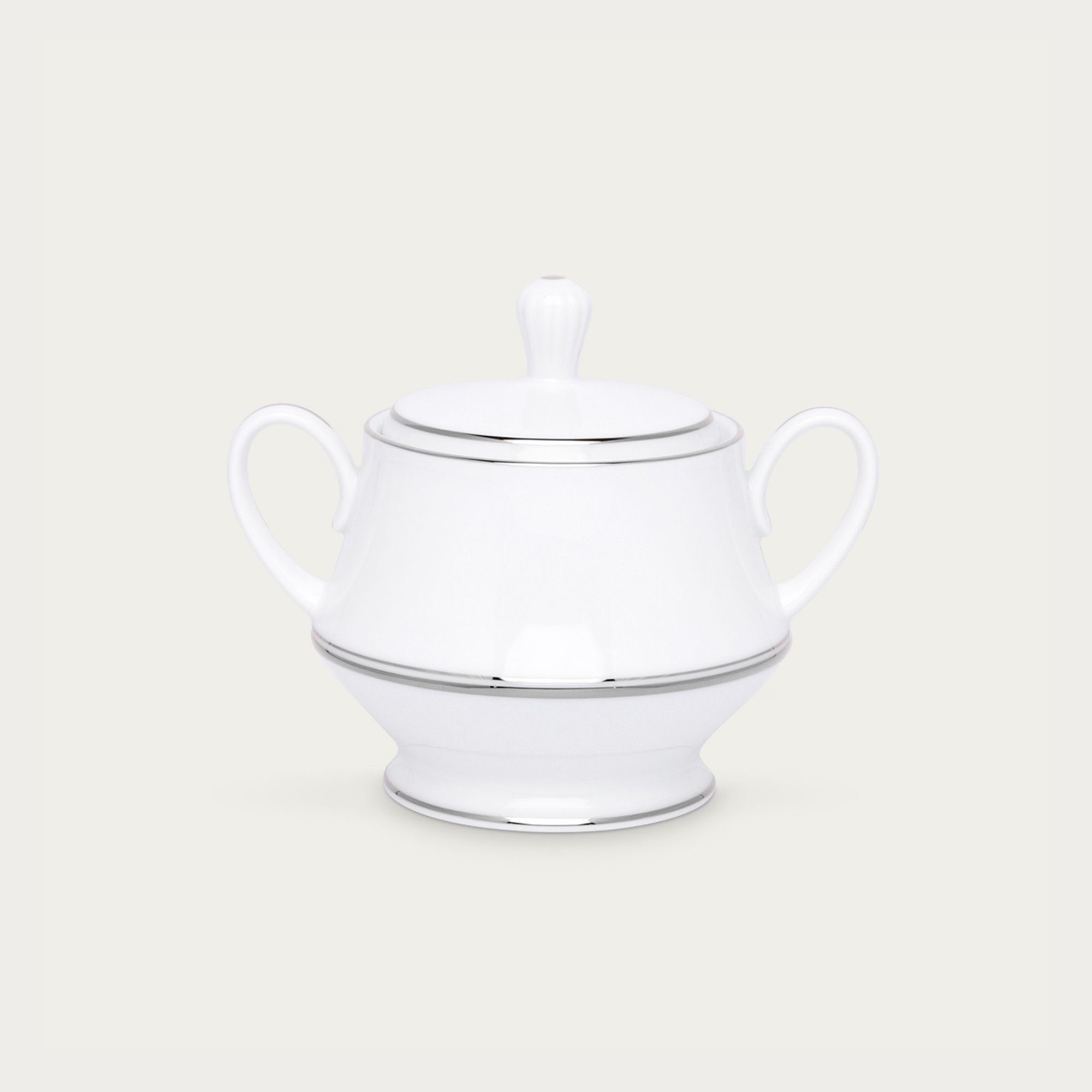  Bình (hũ) đường có nắp đậy dung tích 370ml sứ trắng | Galaxy L554L - 91127 