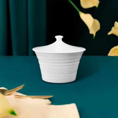  Bình (hũ) đường có nắp đậy dung tích 280ml sứ xương | Conjunto 4943L - N93927 