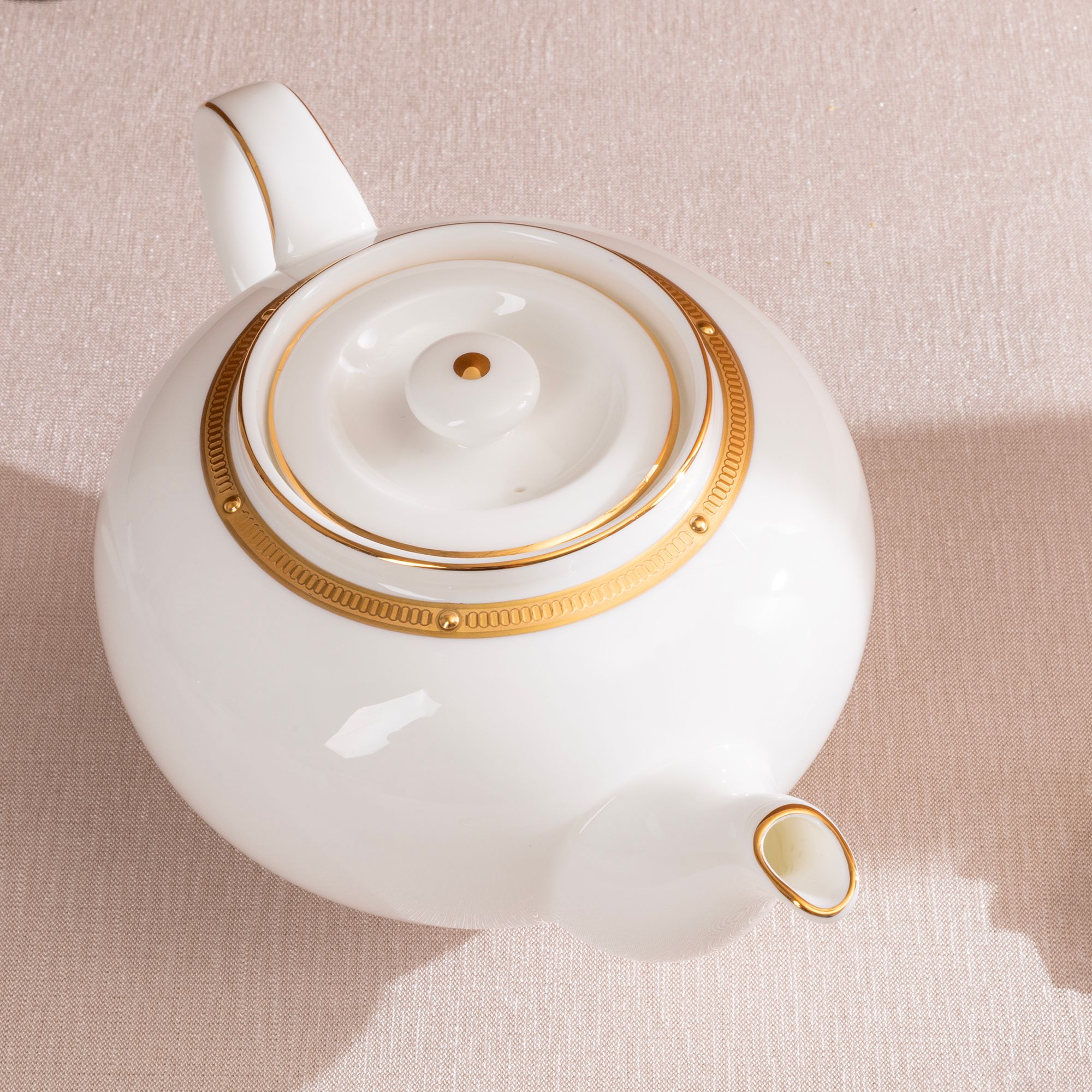  Bộ ấm chén uống trà 13 món Châu Á (ấm 950ml, tách 145ml) | Rochelle Gold 4796L-T014SA 