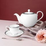  Bộ ấm chén uống trà 13 món (ấm nhỏ 650ml) sứ xương cao cấp | Rochelle Platinum 4795L-T014S 