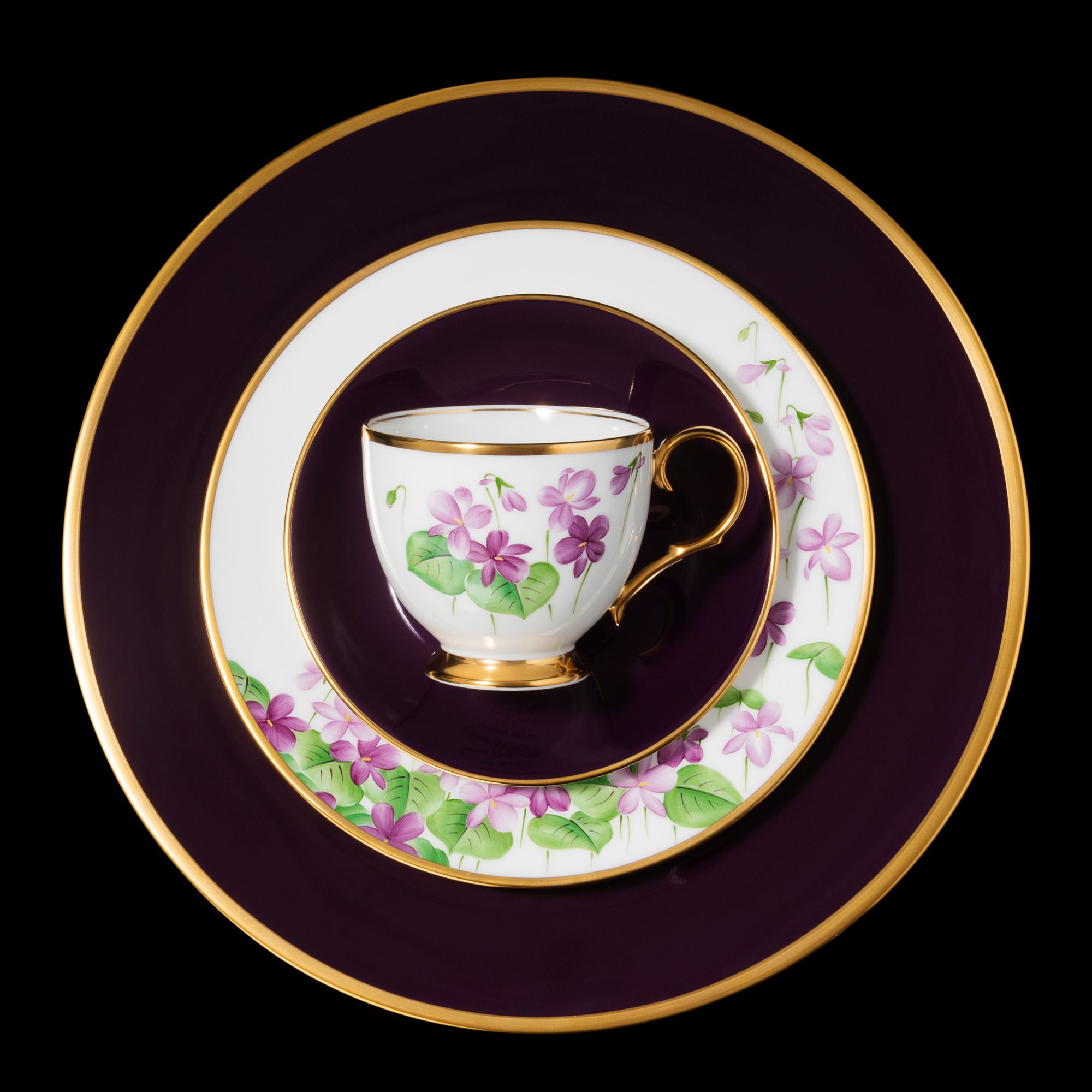  Bộ ấm chén uống trà (Đặc biệt: vẽ tay) 22 món sứ xương Nhật Bản cao cấp | Violet T773 - T24 